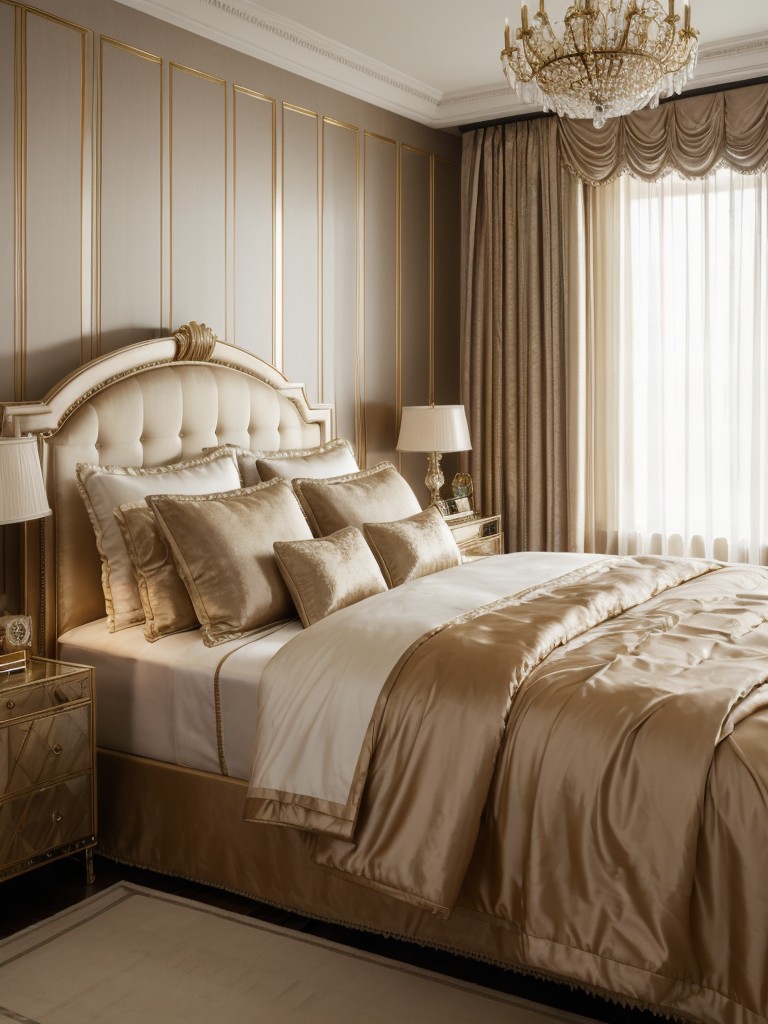 Plush & Glam: Art Deco Bedroom with Luxurious Touches