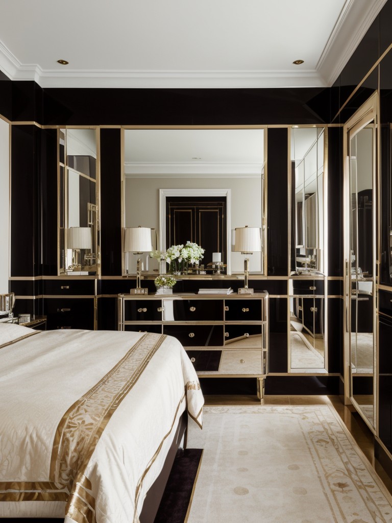 Chic Art Deco Bedroom: Elevate your space with timeless elegance and alluring Art Deco vibes.