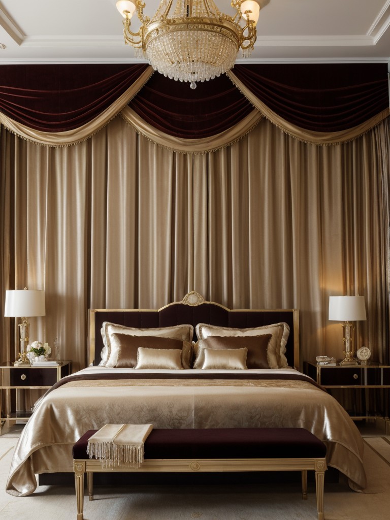 Luxurious Bedroom Décor: Velvet or Silk Drapes for Opulence!