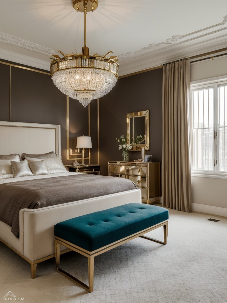 Decadent Art Deco Bedroom Decor: Create Drama with Statement Lighting!