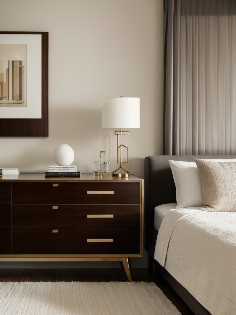 Chic Art Deco Bedroom Decor: Unify with clean lines & textures