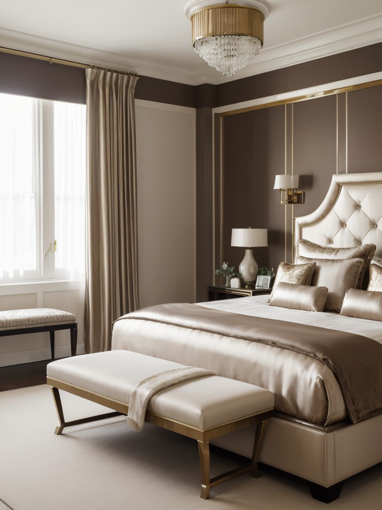 Luxurious Art Deco Bedroom: Elevate Your Space with Sumptuous Fabrics!