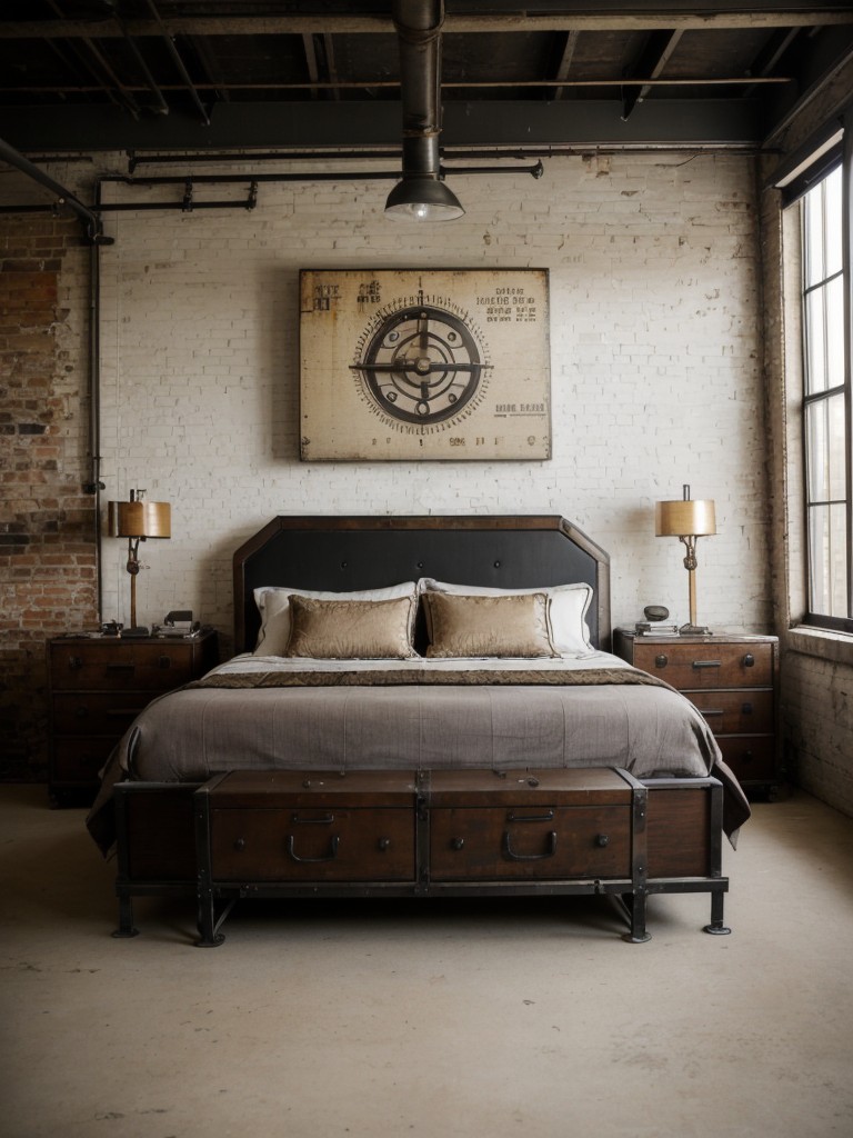 Vintage Industrial Accents: Transform Your Bedroom with Authenticity!