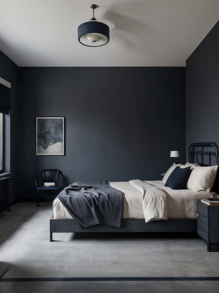 Stunning Art Deco Bedroom: Masculine Industrial Vibes!