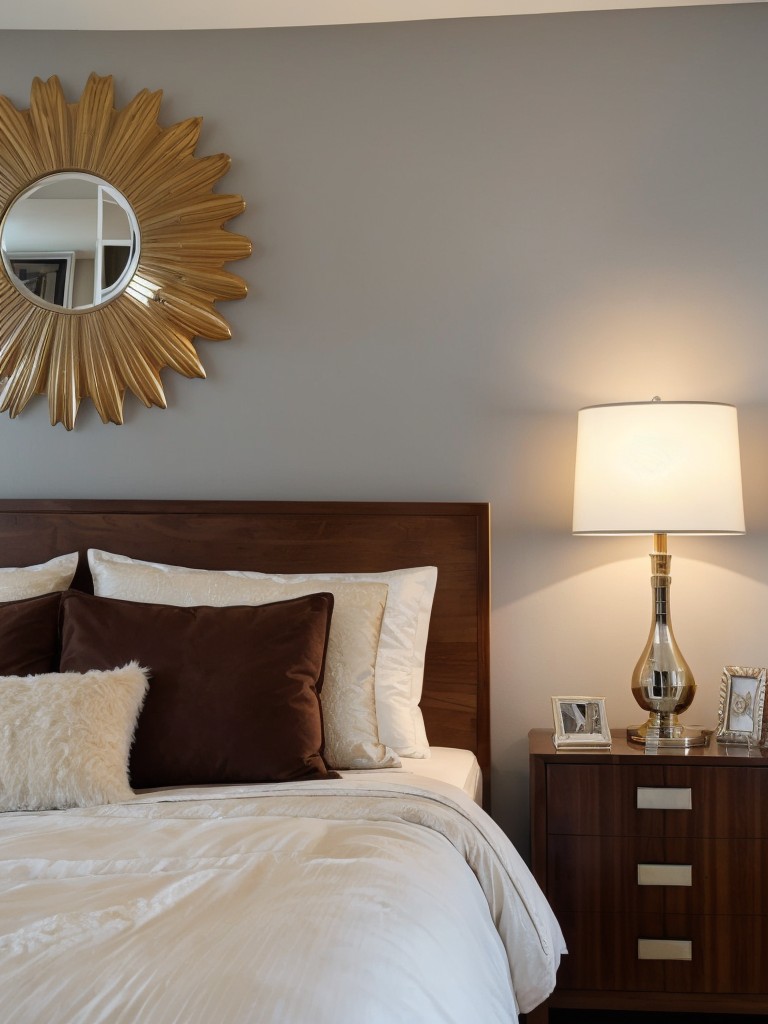 Art Deco Vibes: Transform Your Bedroom with a Sunburst Mirror!