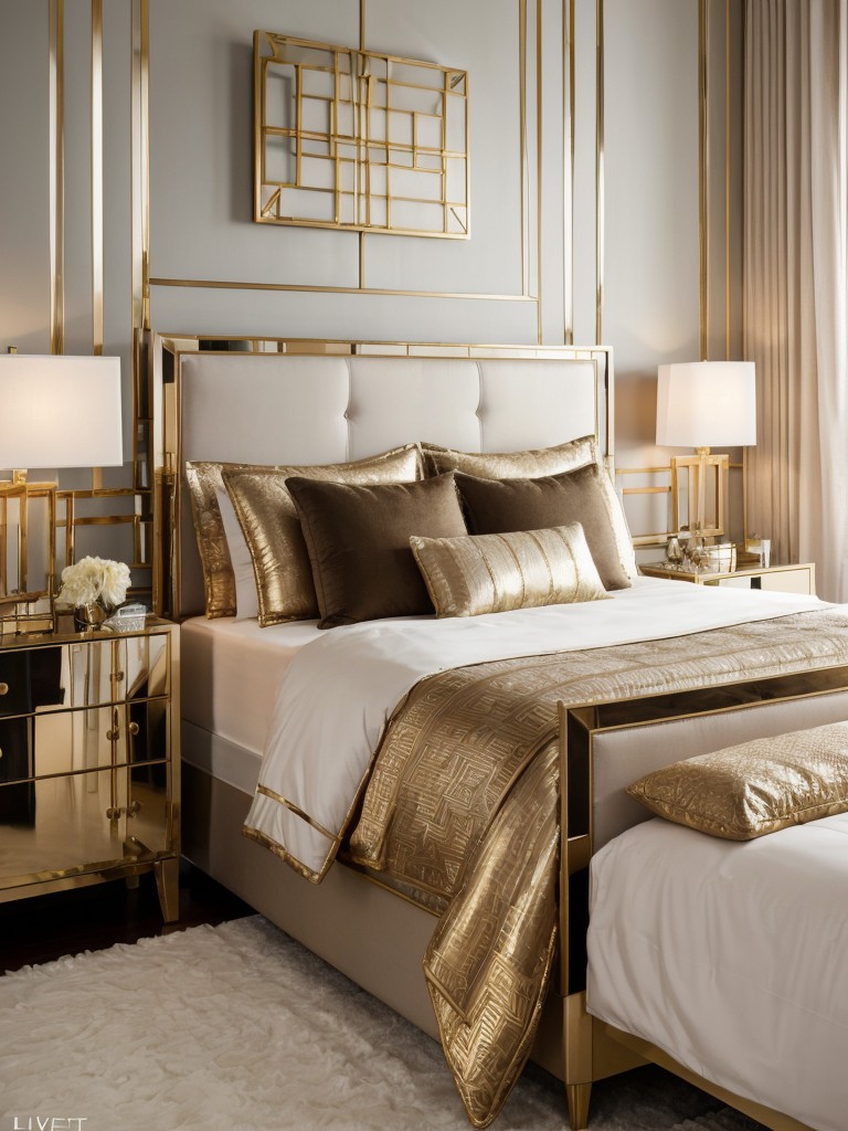 Art Deco Bedroom Makeover: Bold & Glamorous Apartment Vibes!