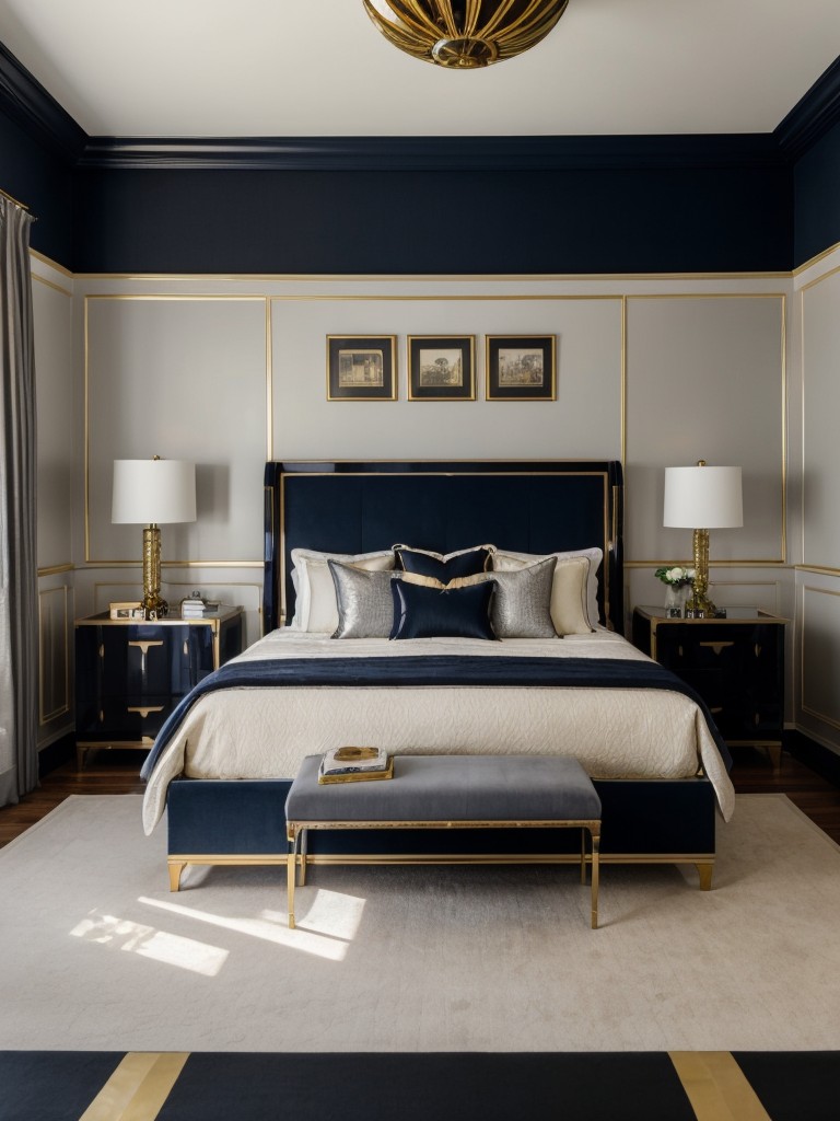 Timeless Art Deco Bedroom: Bold Color Schemes!