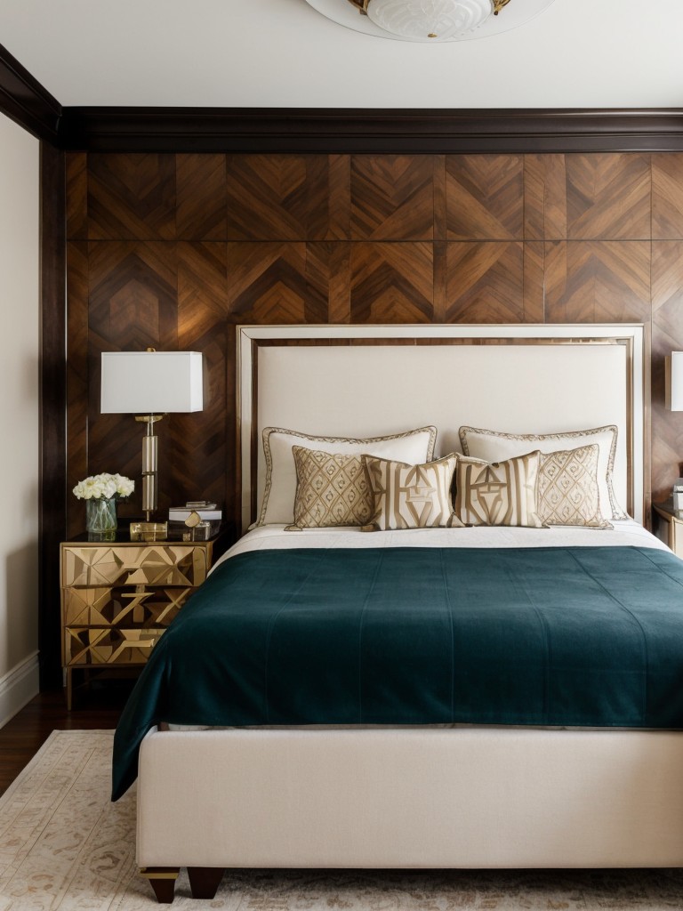 Sleek Art Deco Bedroom Upgrades: Transform Your Space with Geometric Headboards!