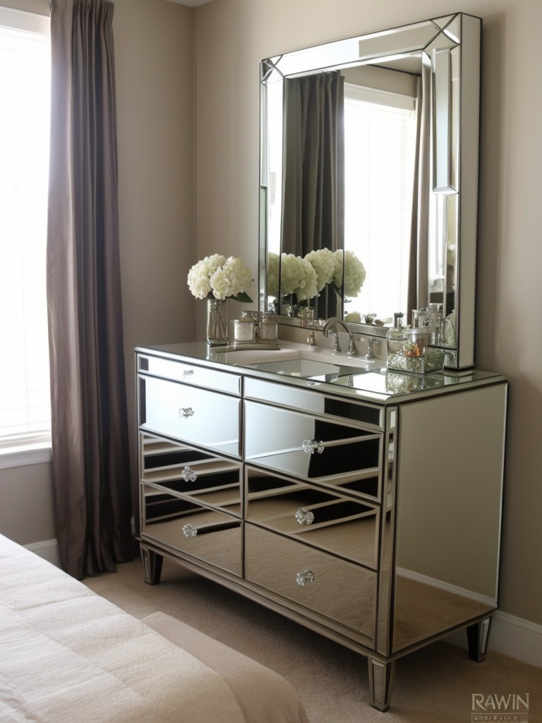 Art Deco Bedroom Bliss: Transform Your Space with Mirrored Surfaces