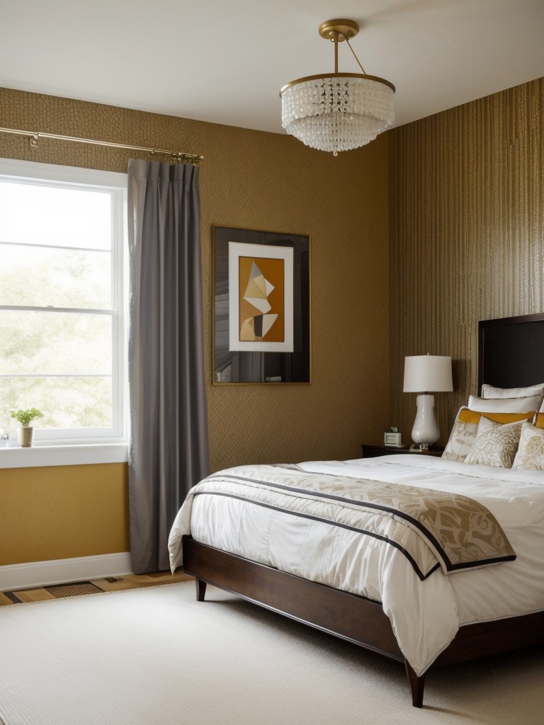 Stunning Art Deco Bedroom Ideas: Jazz up Your Space with a Statement Accent Wall!