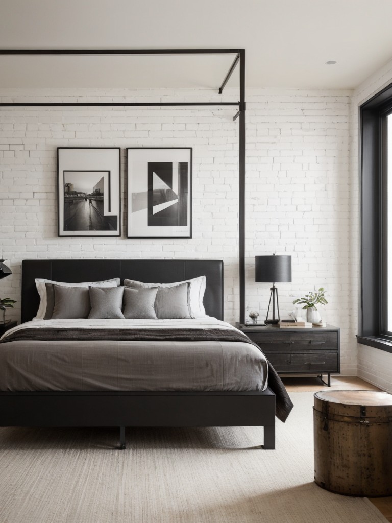 Industrial Chic Bedroom: Jazz Up Your Space with Art Deco Elements!