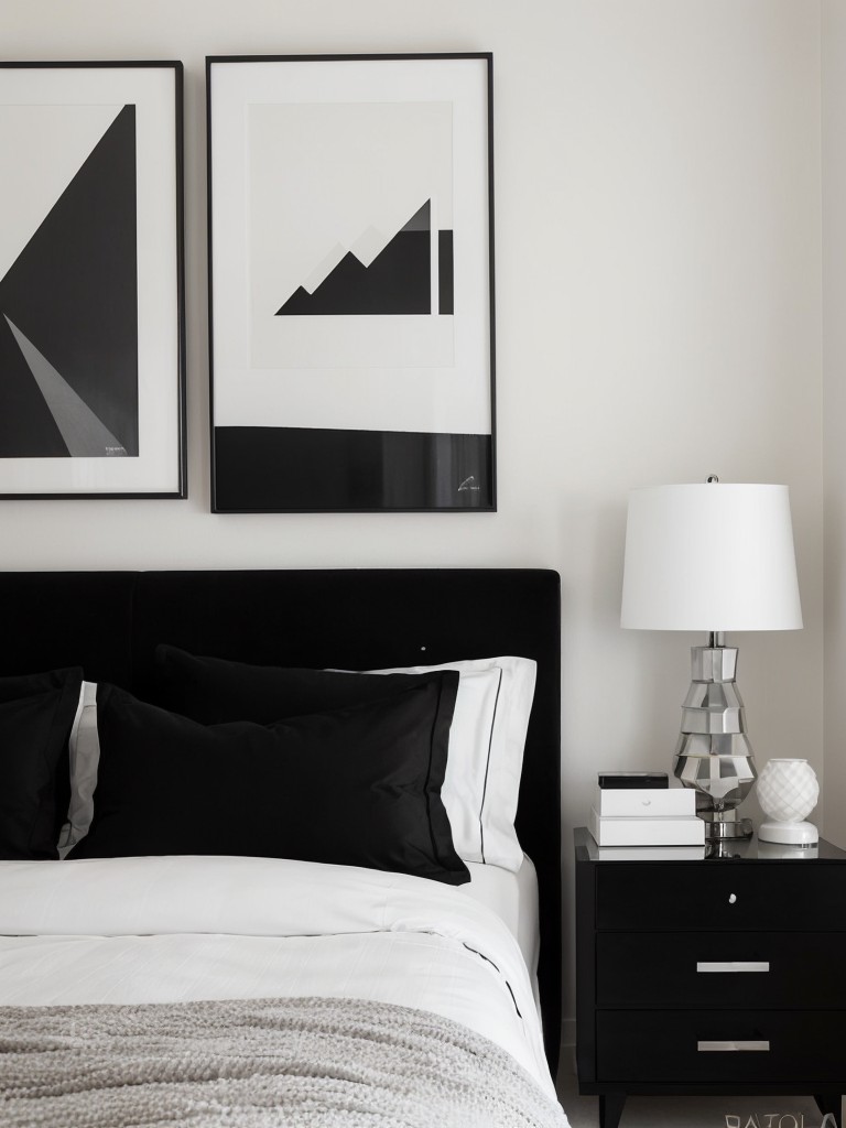 Monochrome Magic: Create a Sleek and Timeless Bedroom with Art Deco Vibes!