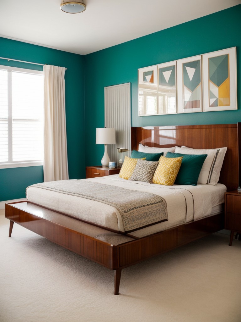 Art Deco Bedroom Vibes: Embrace Retro-Chic with Mid-Century Modern Flair!