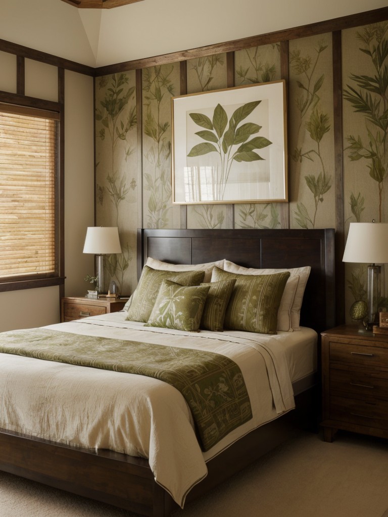 Nature-inspired Bedroom: Create Serene Vibes with Earth Tones & Botanical Prints