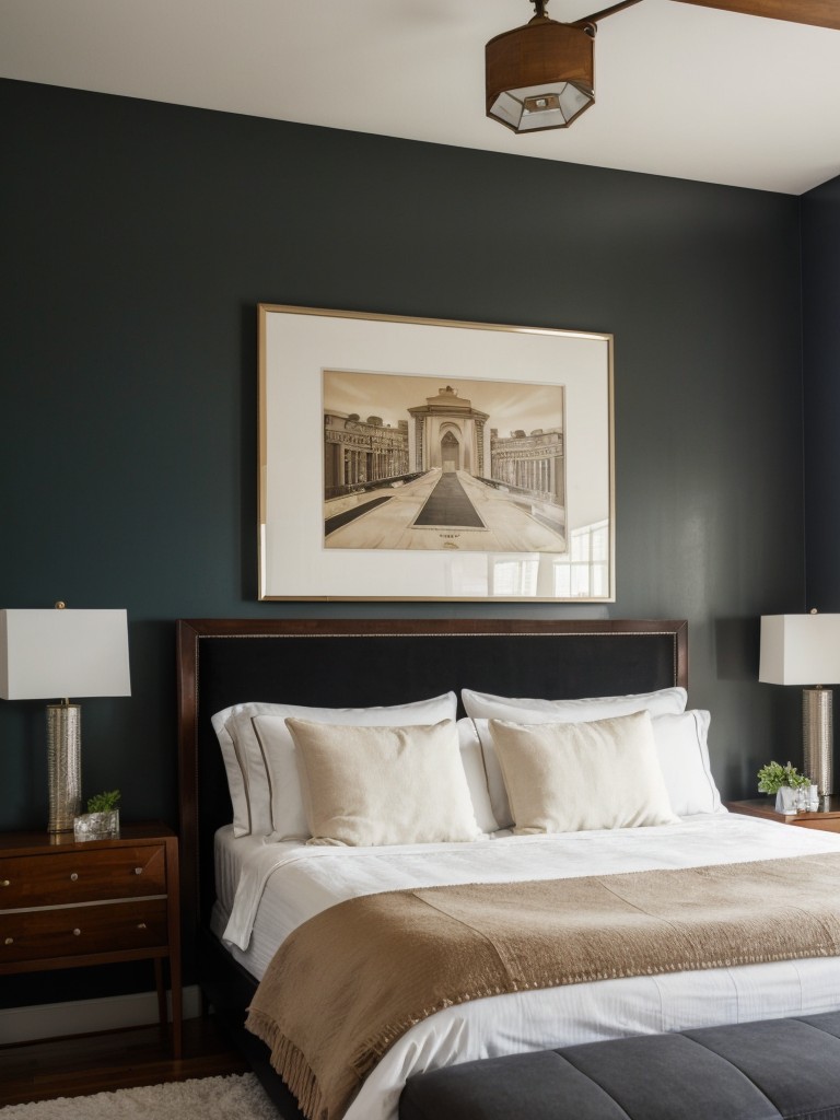 Art Deco Bedroom: Bold Accent Wall Inspo for Your Apartment