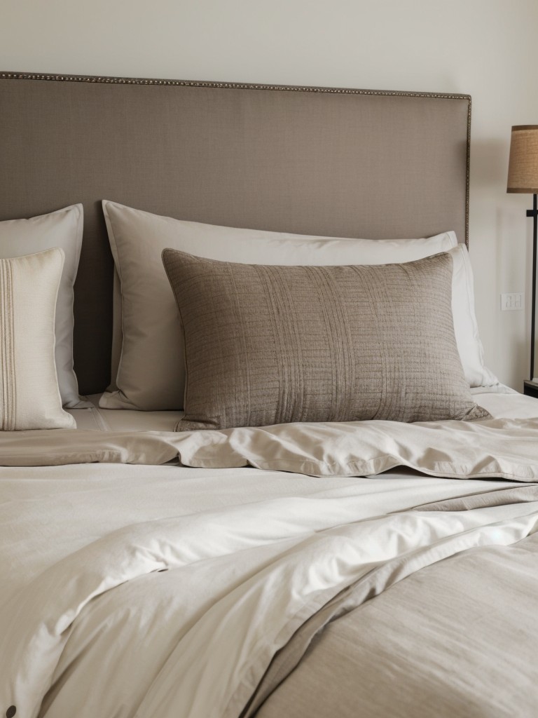 Create a Luxe Bedroom Oasis: Stunningly plush bedding for a modern apartment