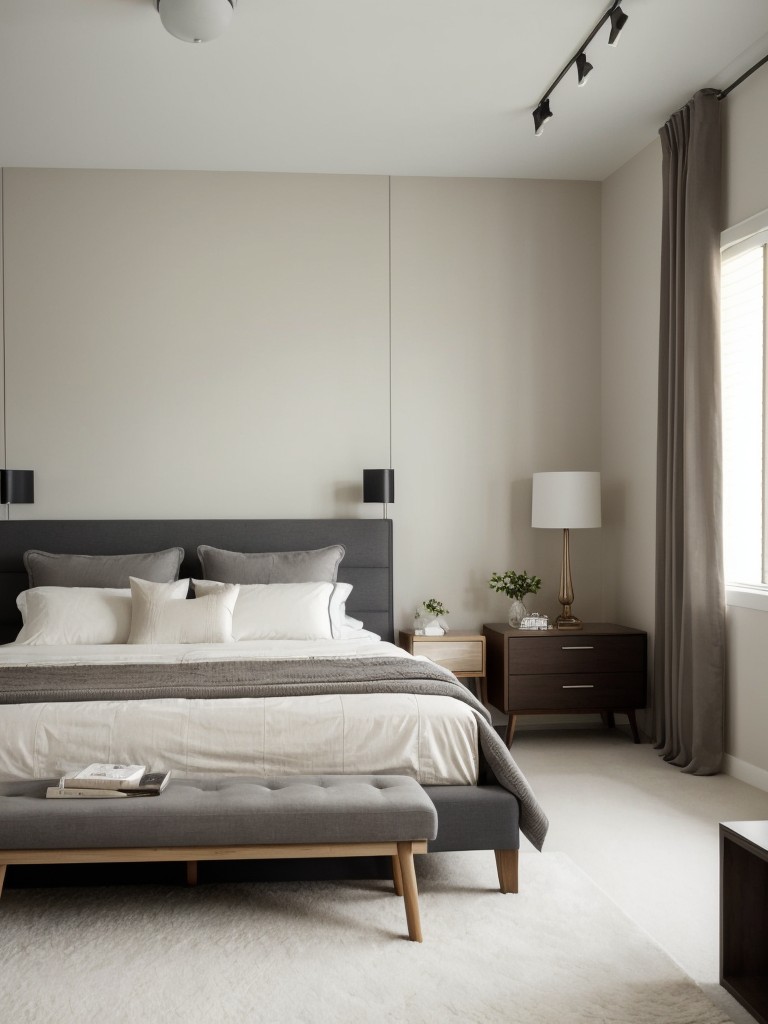 Symmetrical bedroom bliss: Create the perfect modern apartment look!