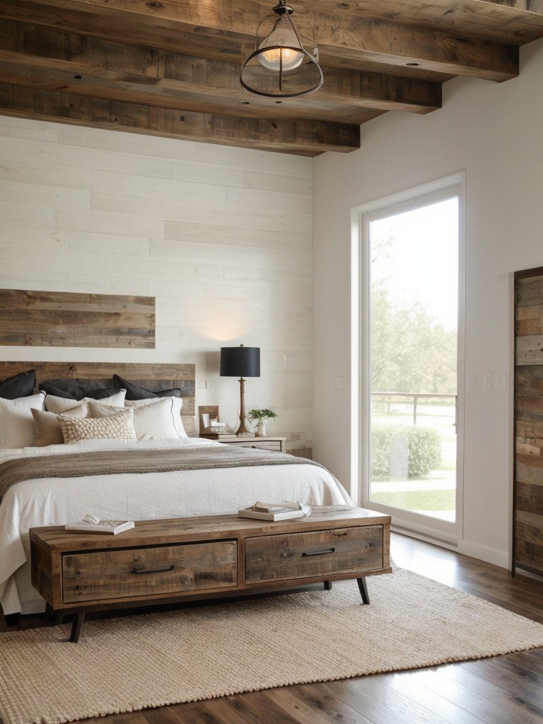 Rustic Chic: Transform Your Apartment with Reclaimed Wood Accent Wall