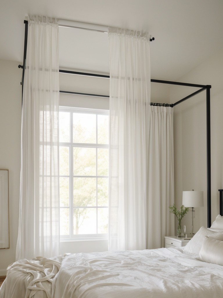 Chic Minimalist Bedroom Ideas: Elevate Your Space with Soft and Romantic Window Treatments