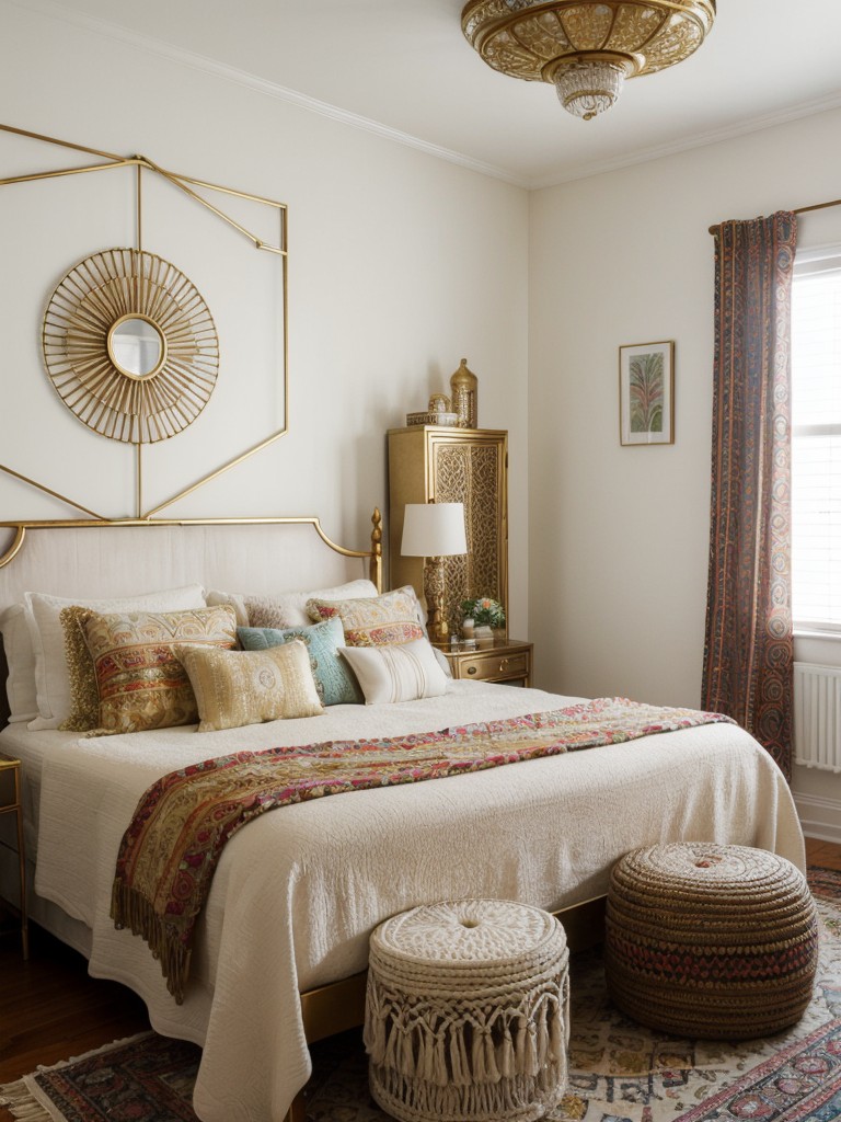 Boho Bedroom Vibes: Embrace Art Deco with Gilded Accents