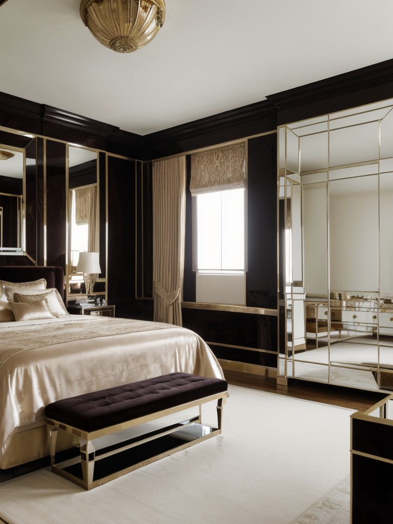 Roaring 20s Art Deco Bedroom: Luxurious Mix of Textures