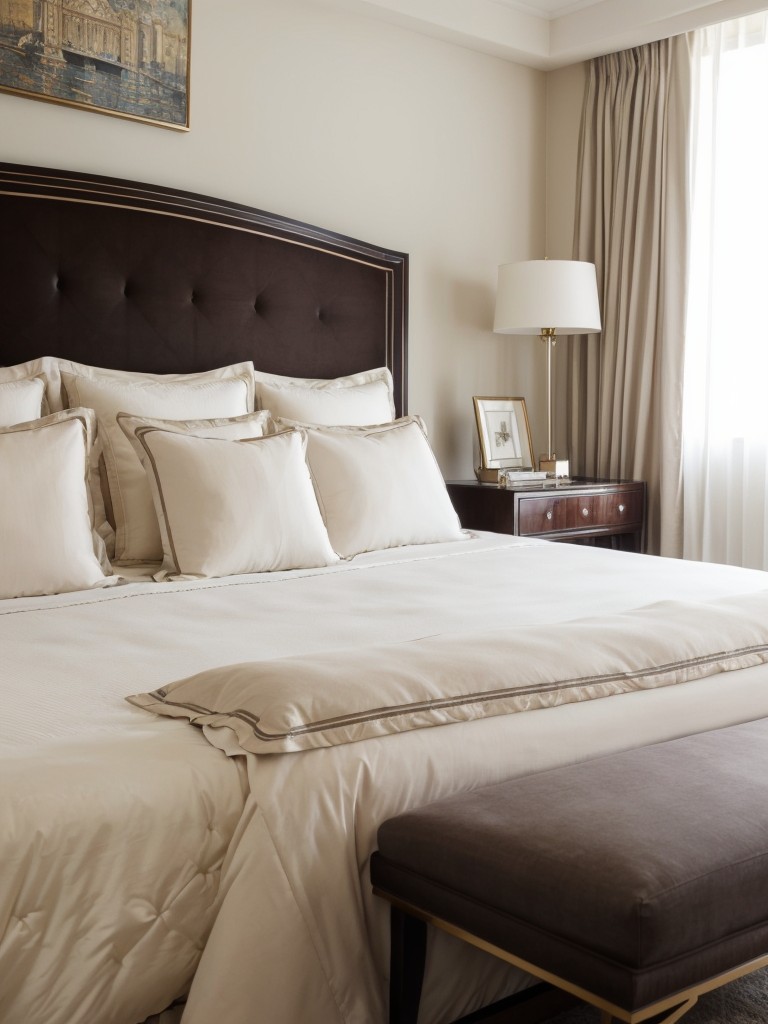 Create a Luxurious Art Deco Bedroom with Plush Bedding & Stylish Decor