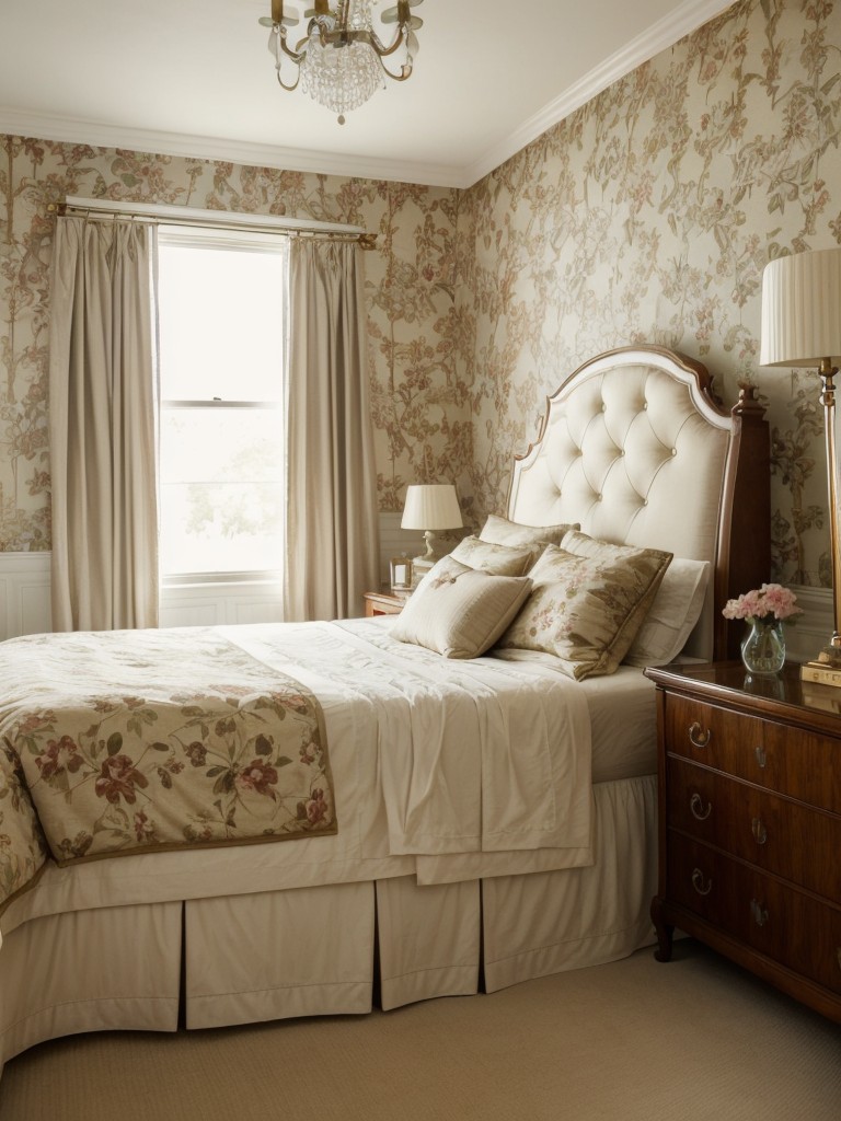 Vintage-Inspired Apartment Bliss: Create a Timeless Art Deco Bedroom!