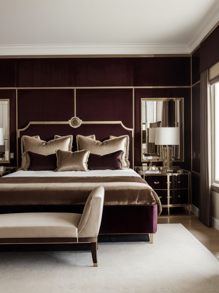 Luxe Art Deco: Elevate Your Bedroom with Velvet, Satin, and Silk