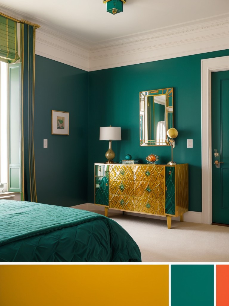 Art Deco Bedroom: Infuse Vibrancy with Bold Colors!