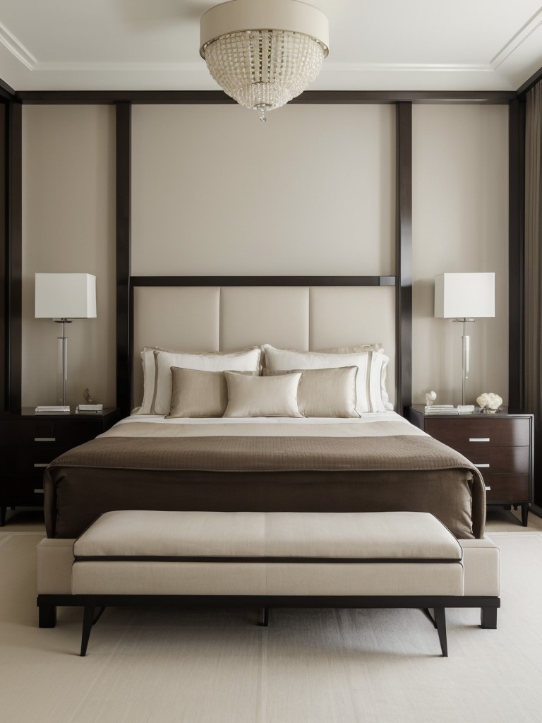 Minimalist Art Deco: Elegant & Bold Bedroom Design