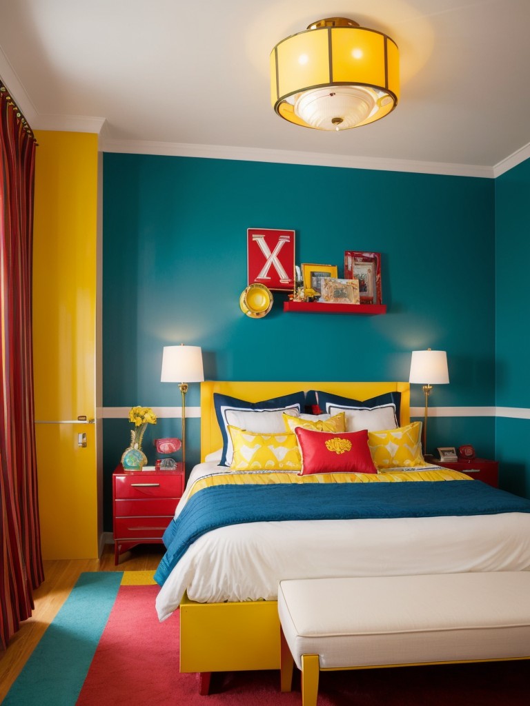 Art Deco Glamour for Your Bedroom: Bold Colors and Playful Accents