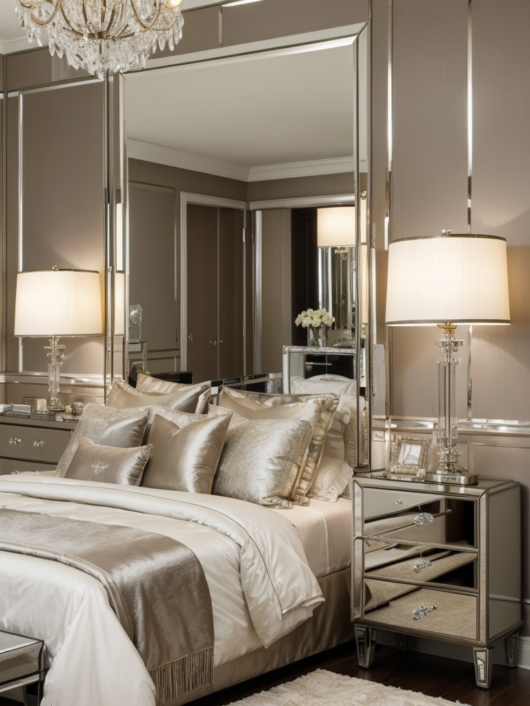 Art Deco Bedroom: Elevate your space with glamorous metallic accents!