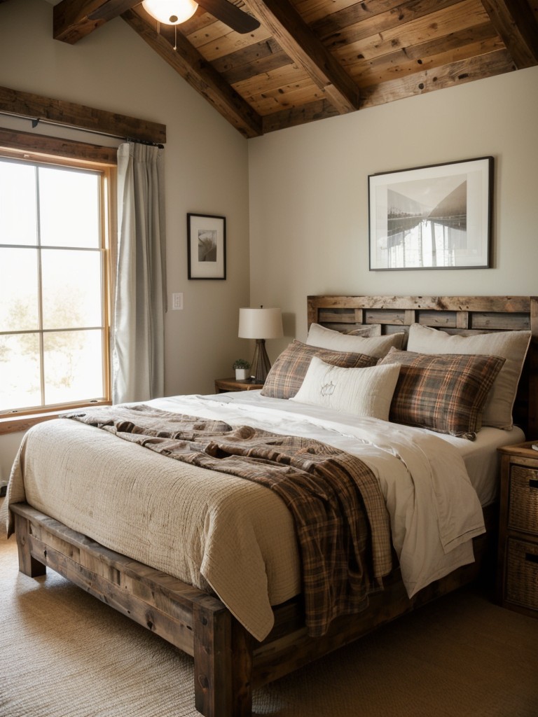 Cozy Cabin Vibes: Embrace Warm Earth Tones for a Rustic Bedroom