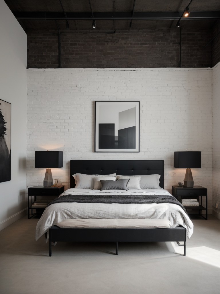 Sleek & Urban: Transform Your Bedroom with Cool Greys & Industrial Vibes!