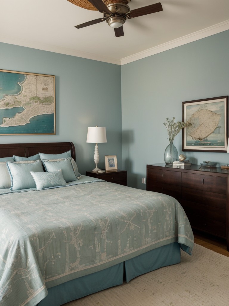 Art Deco Bedroom: Vintage Modern with Ocean-inspired Decor