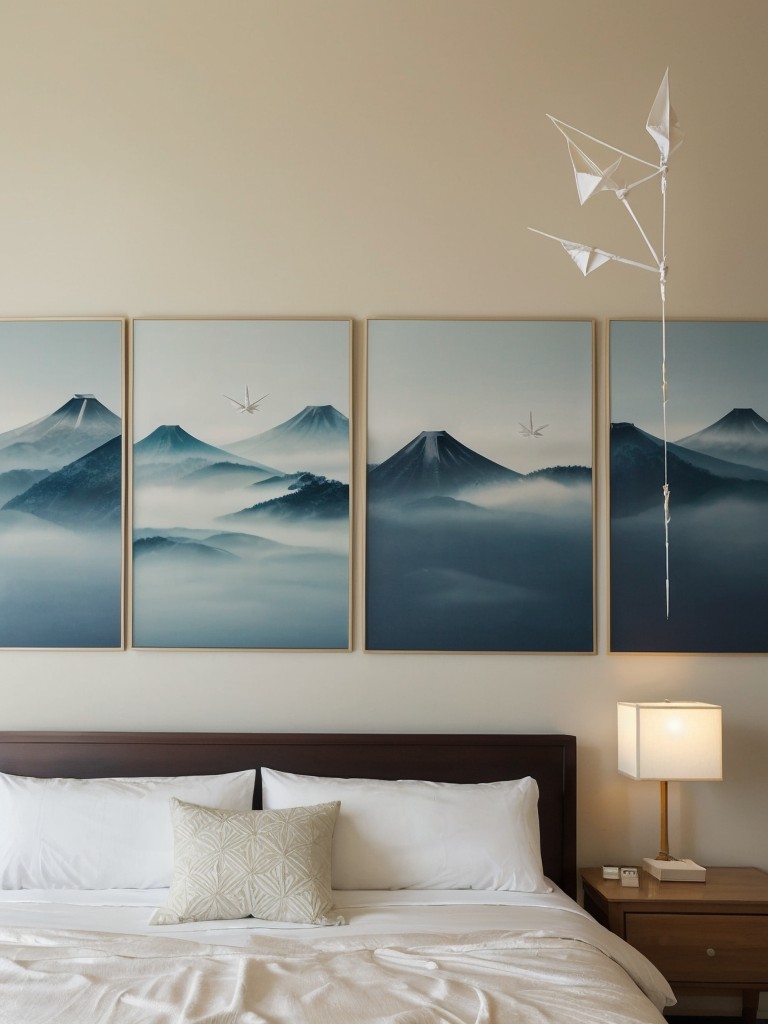 Embrace Asian Serenity: Origami-Inspired Bedroom Decor