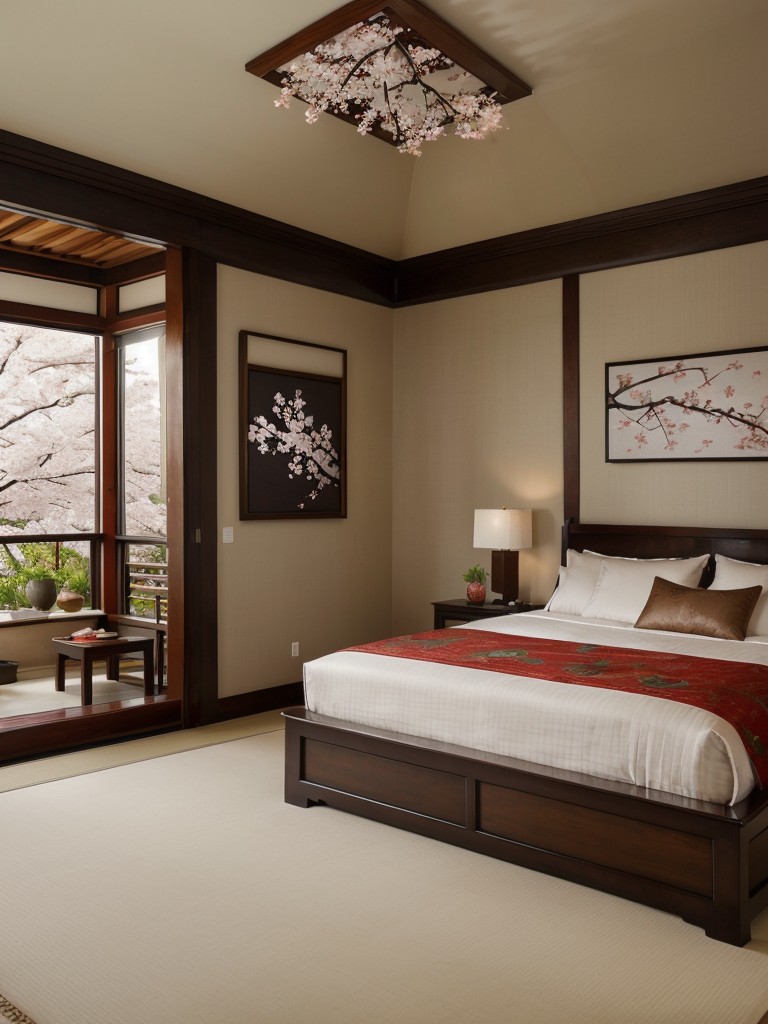 Create a Serene Asian Bedroom Oasis with Artful Decor