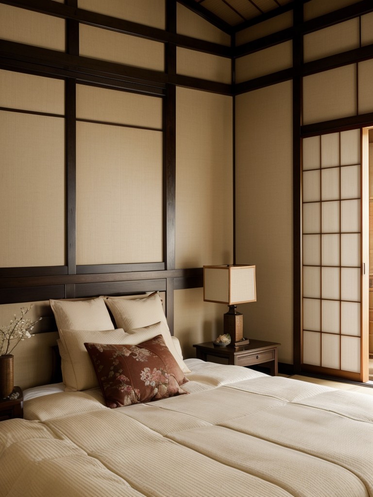 Serene Asian Bedroom Decor: Perfect your Space with Japanese Shoji Screens!