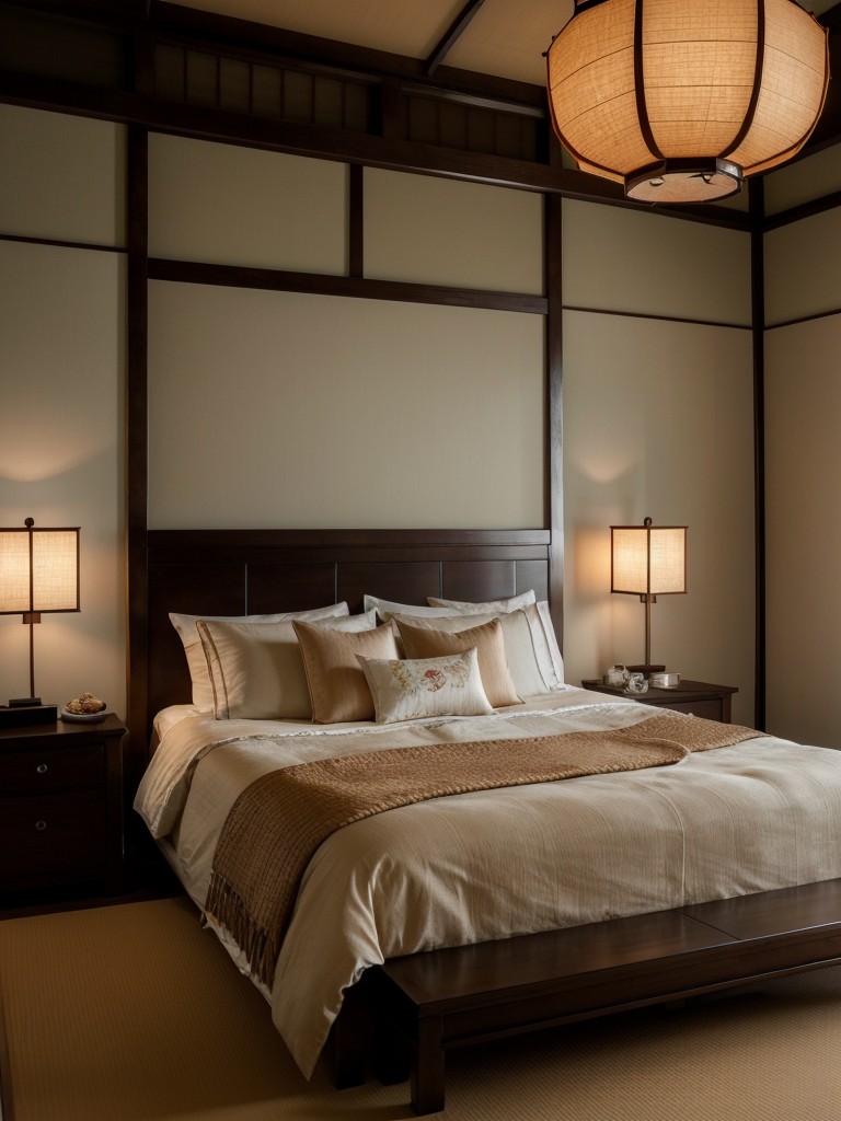 Create a Tranquil Asian-Inspired Bedroom With Lanterns & Lamps