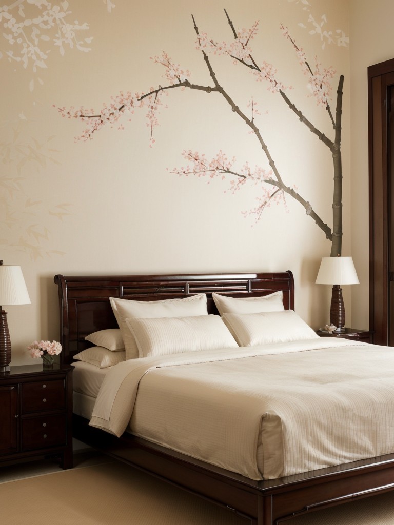 Chic Asian-Inspired Apartment Decor: Elevate Your Bedroom with Traditional Motifs!