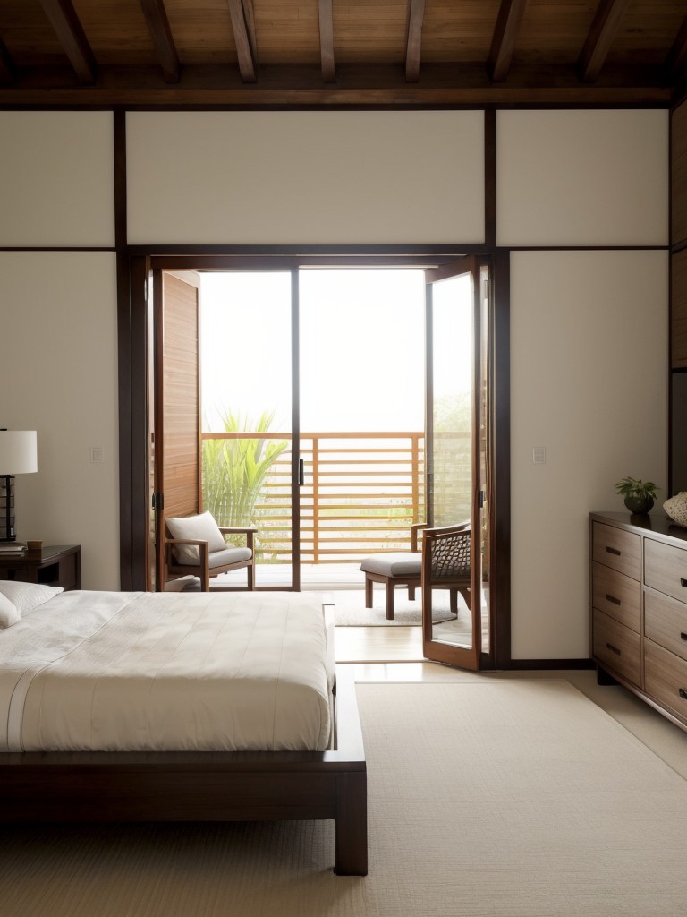 Sleek & Minimalist Asian Bedroom Decor for a Spacious Feel