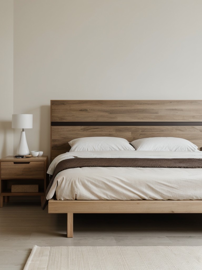 Create an Asian-inspired bedroom oasis with minimalistic and functional furniture