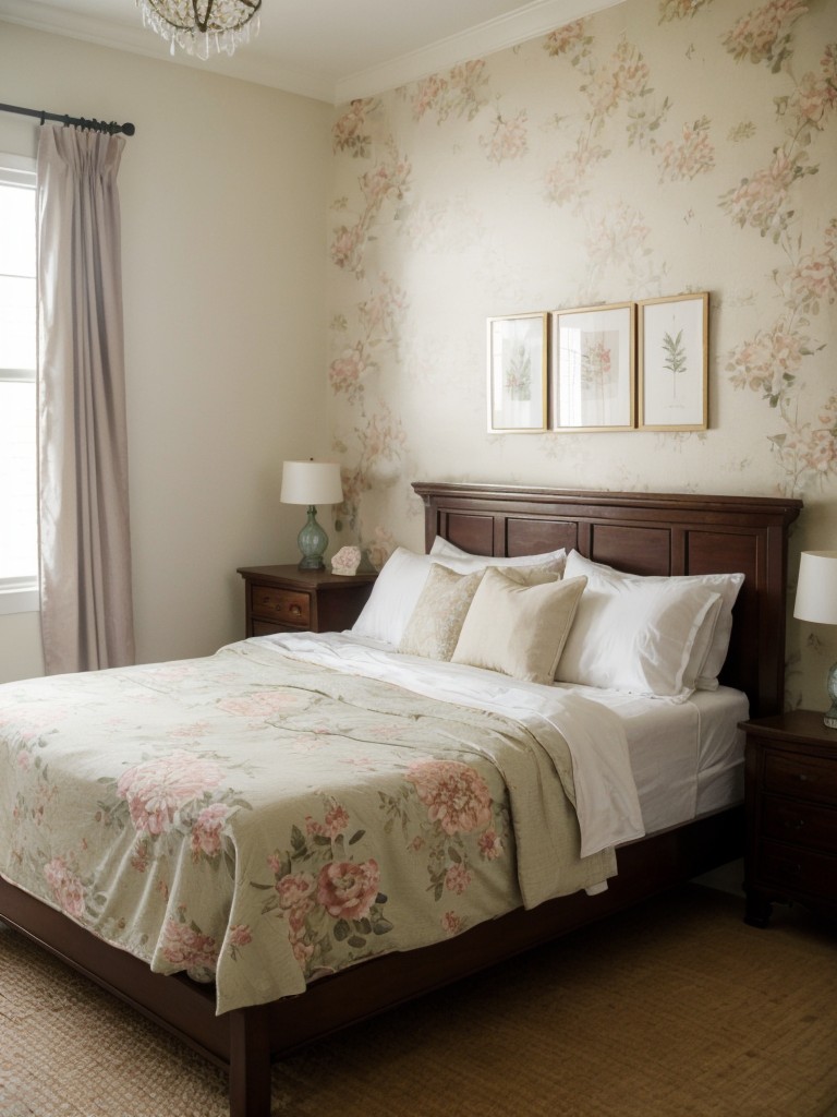 Cozy Asian-Style Apartment: Embrace Antique Beds & Floral Prints