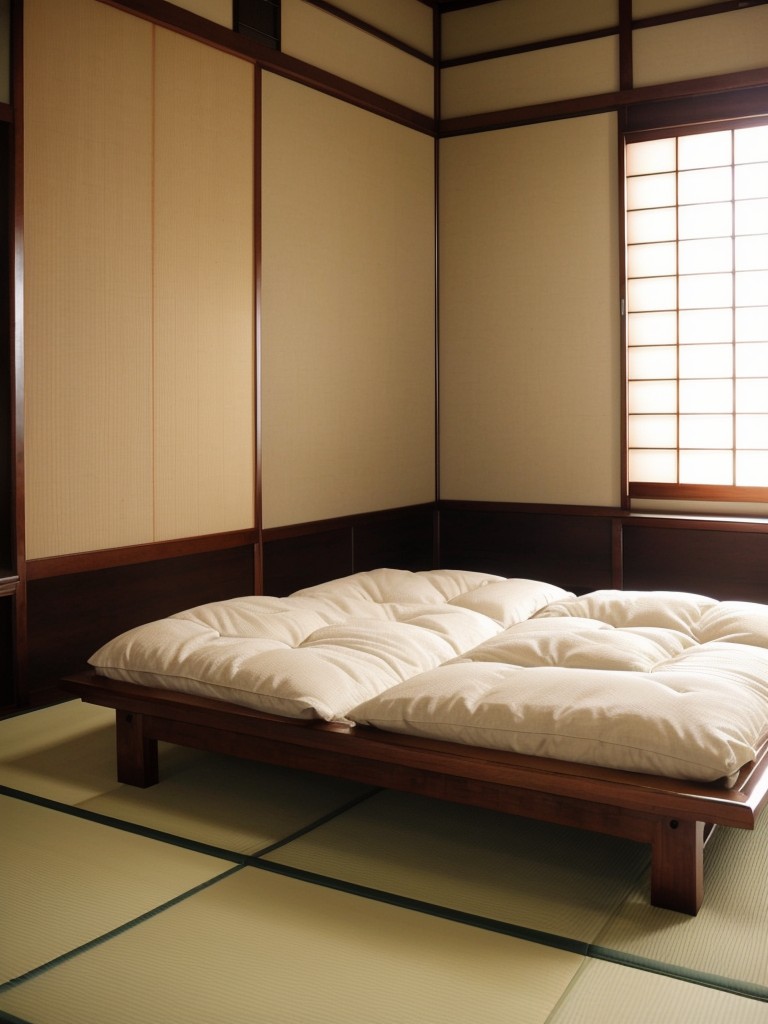 Serene Asian Bedroom: Transform Your Apartment with Shikibuton and More!