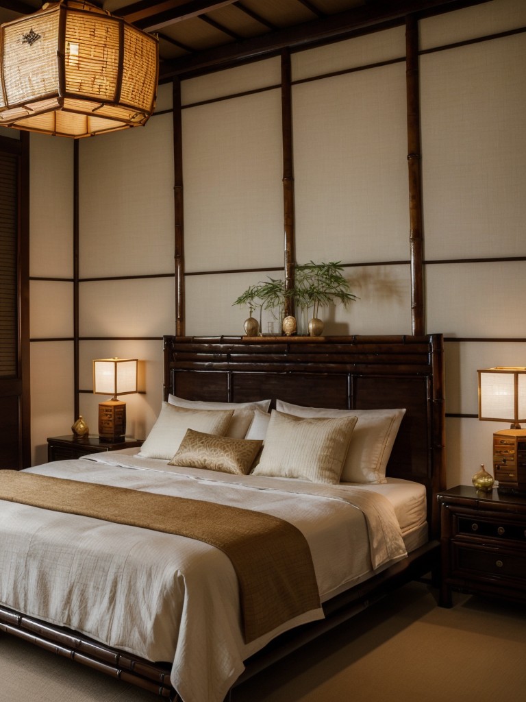 Asian-Inspired Bedroom Decor: Bamboo Lights, Shoji Screens & More!