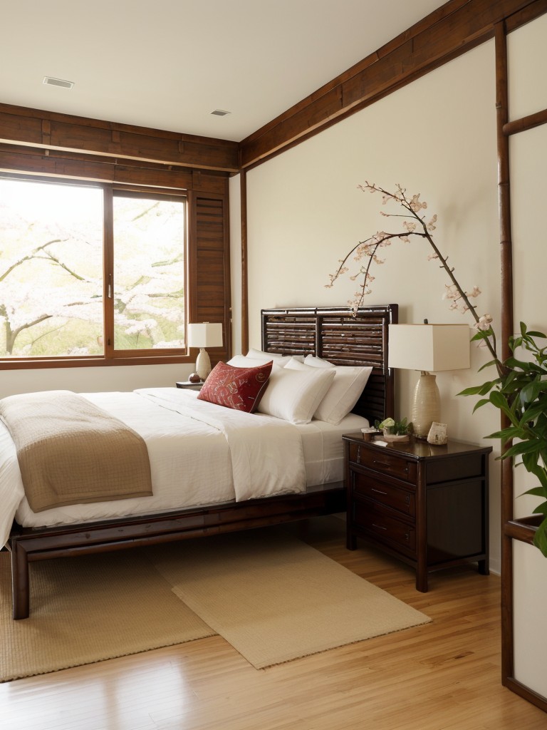 Serene Asian Bedroom Vibes: Connect with Nature