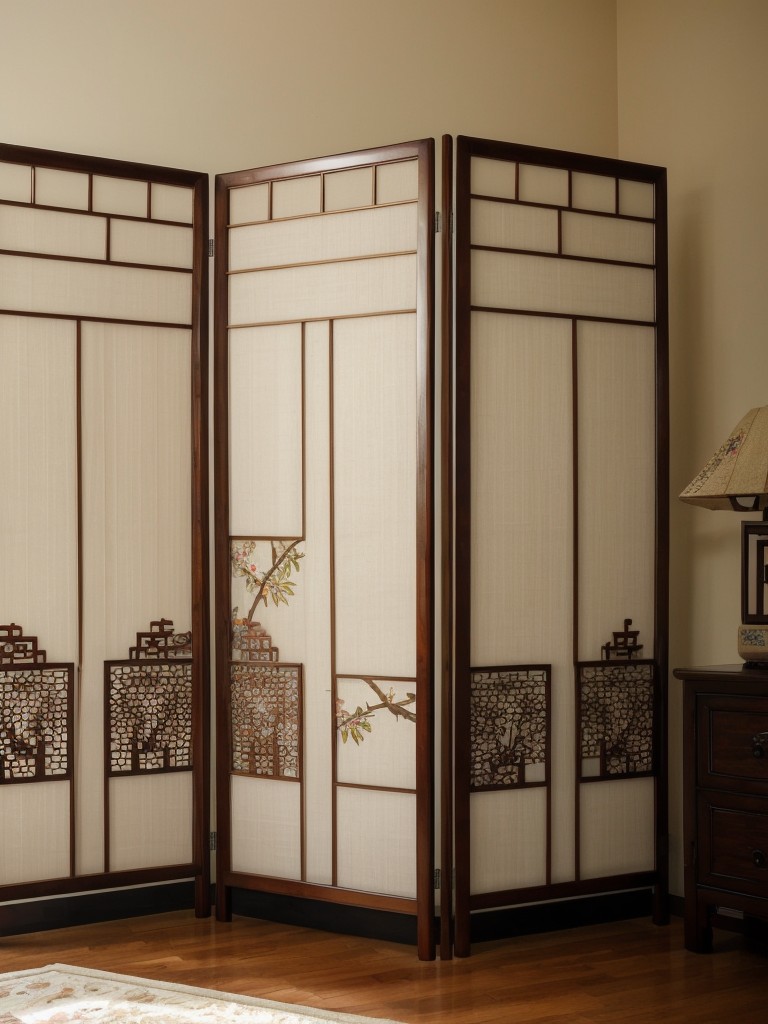 Elevate Your Apartment with Asian Bedroom Decor: Traditional Screens for Style & Serenity