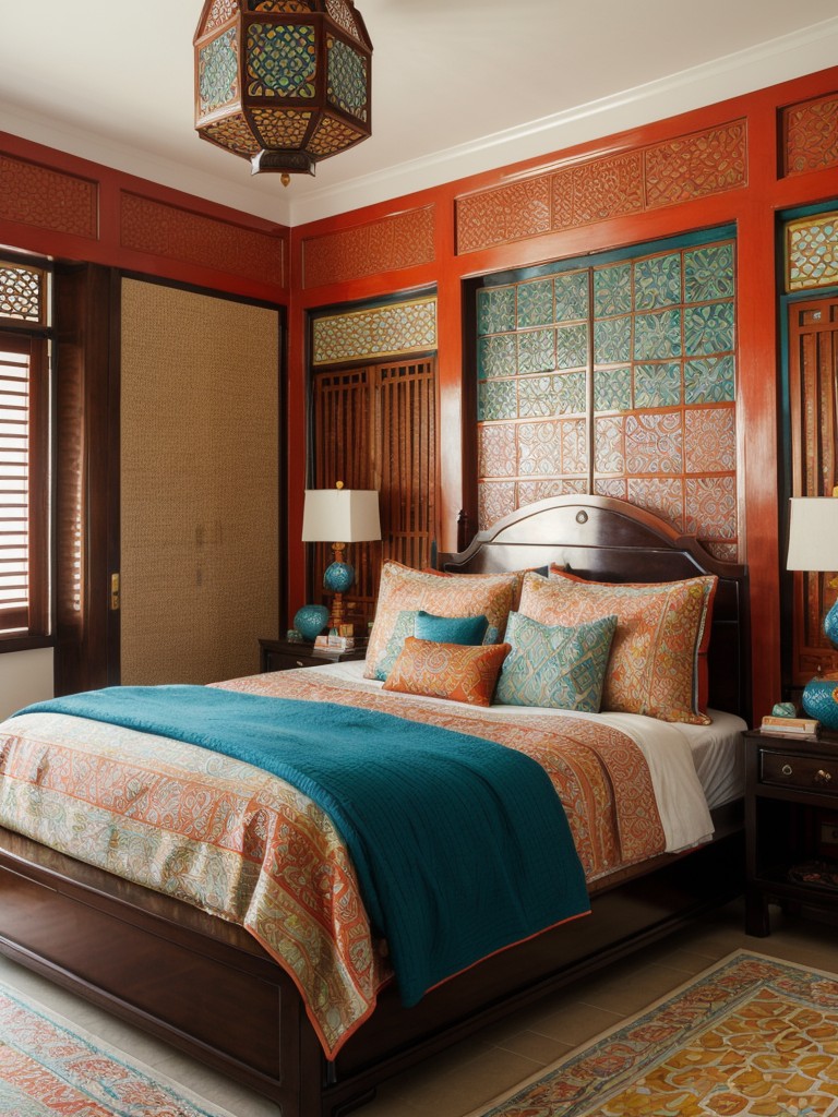 Exotic Asian-inspired bedroom decor for a dreamy apartment