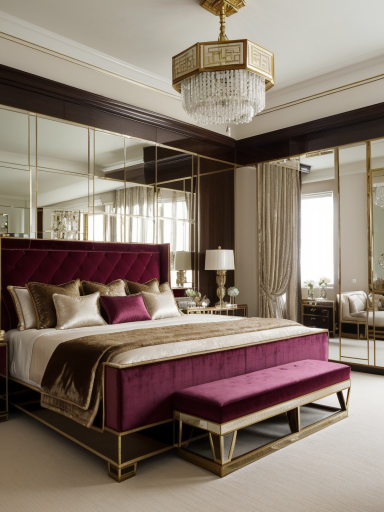 Opulent Art Deco Asian Bedroom Inspiration: Luxe & Glam Decor