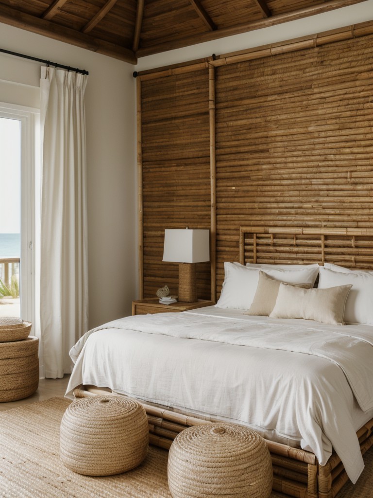 Beach-inspired vibes: Elevate your bedroom with natural textures.